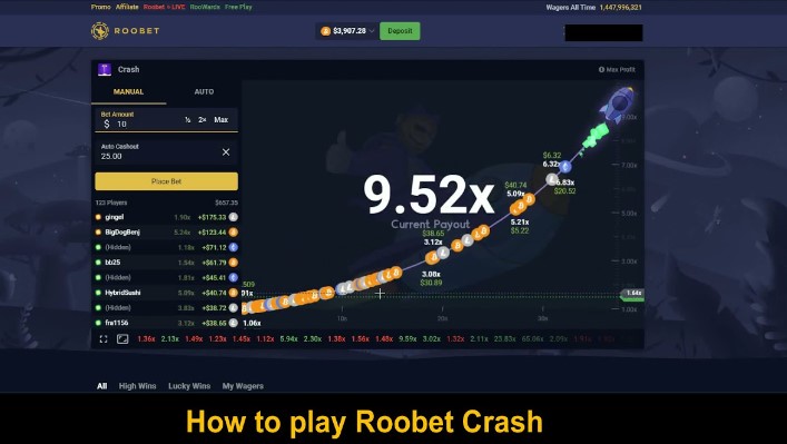 how to play roobet crash game