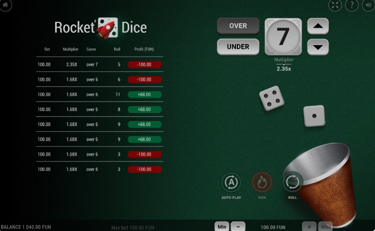 rocket dice to play