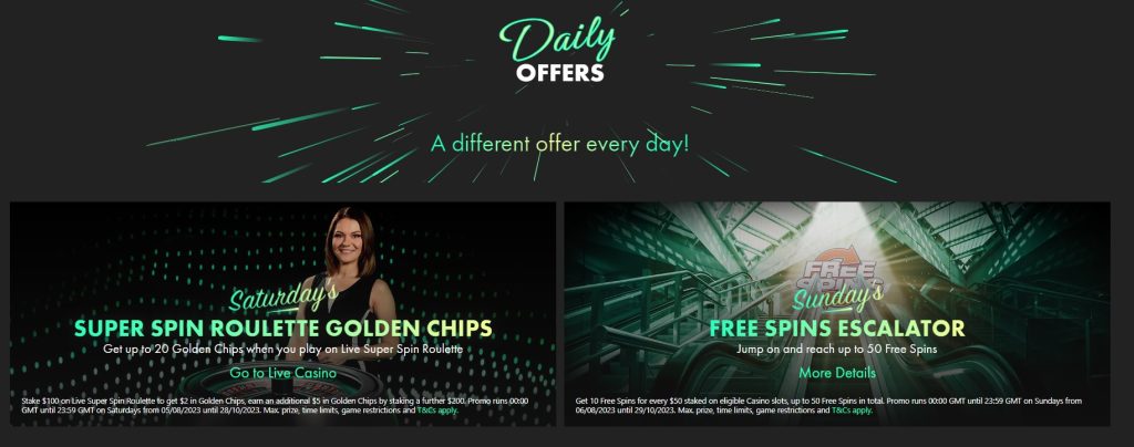bet365 daily offers