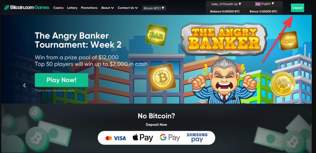 bitcoin.com games payments option