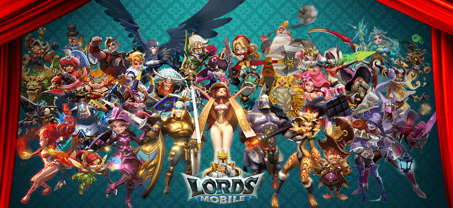 Lords Mobile - porady dotyczące rozgrywki, bohaterów, zawodów i gildii