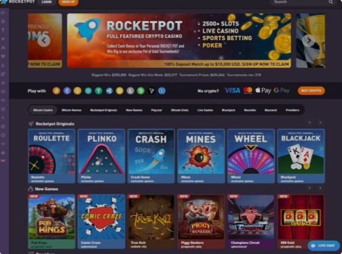rocketpot casino site