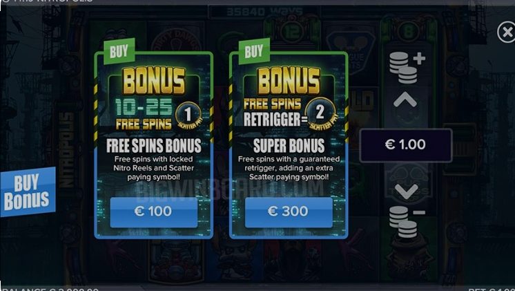 Nitropolis bonus buy