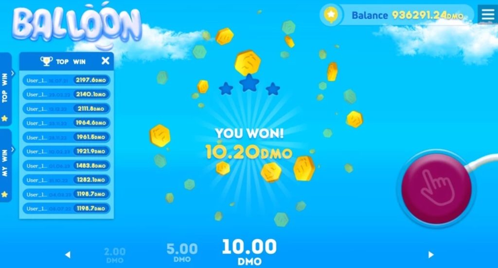 balloon game win