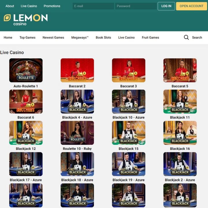Lemon Casino En directo