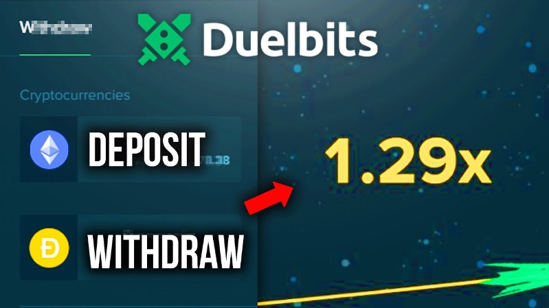 duelbits crash game how to deposit and withdraw money