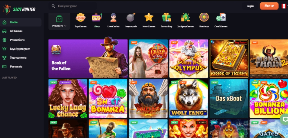 slothunter casino online