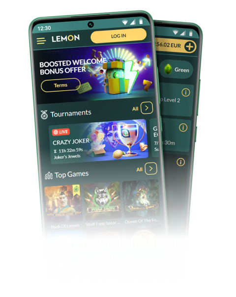 Version mobile Lemon Casino
