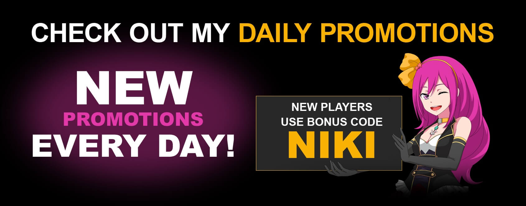 Bonus quotidien du Lucky Niki Casino
