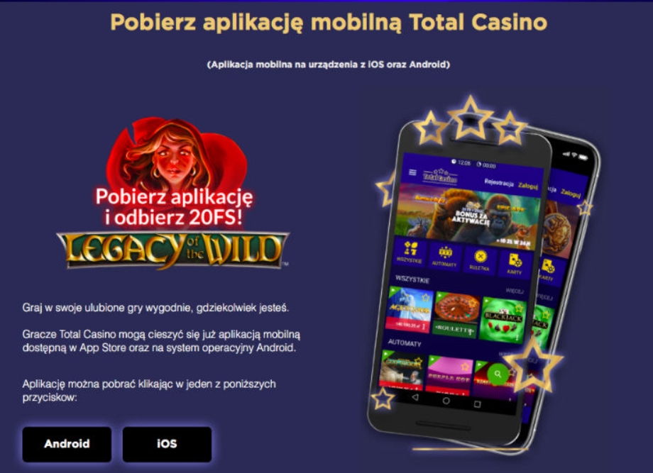 aplikacja mobilna total casino