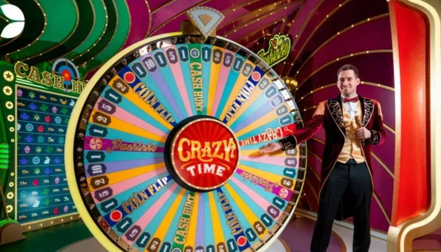 Bonusy w grach kasynowych na żywo Crazy Time