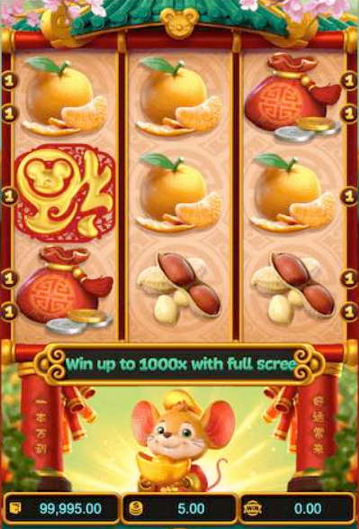 Símbolos no jogo Fortune Mouse