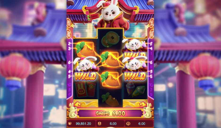 Gameplay of slot Fortune Rabbit 
