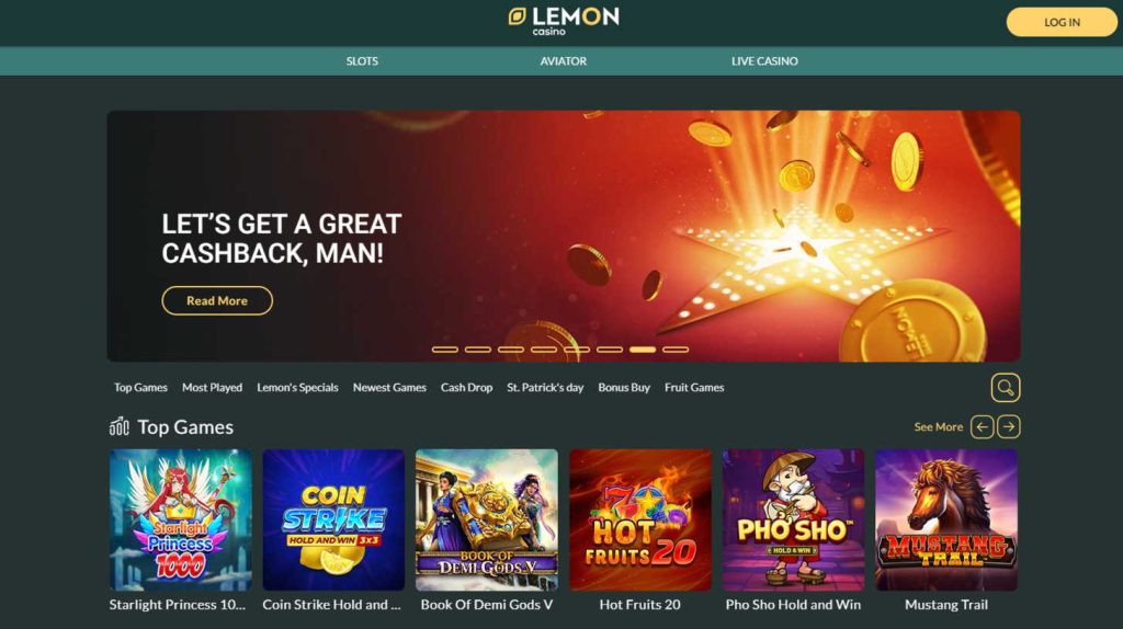 Сайт Lemon Casino