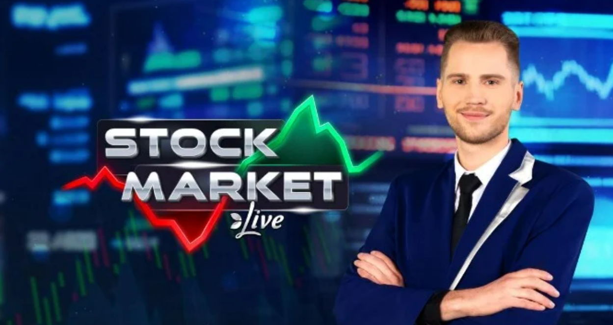 Schermata iniziale del gioco Stock Market Live
