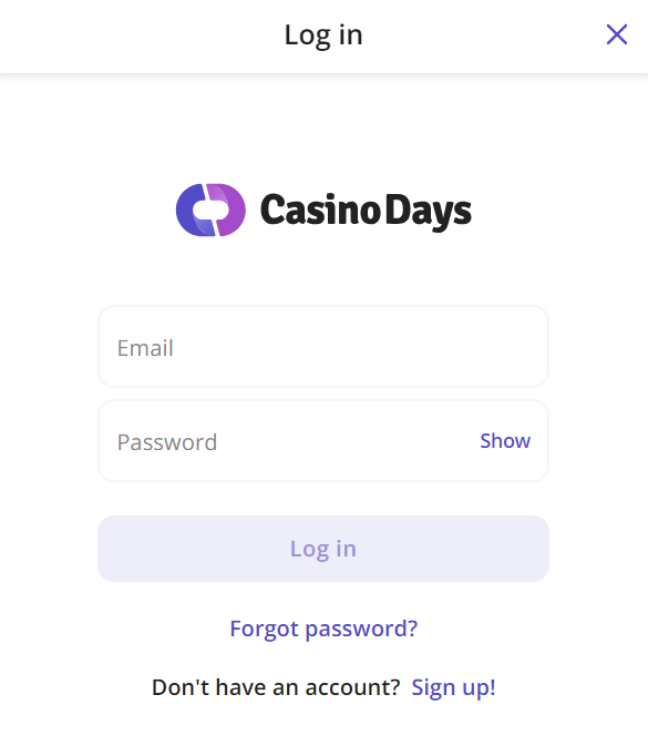 Kasino-Eintrag Casino Days